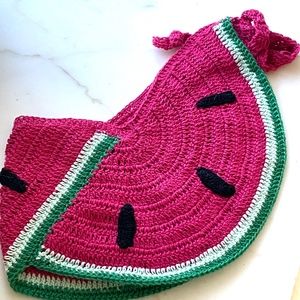 Watermelon crochet swim wrap cover up new